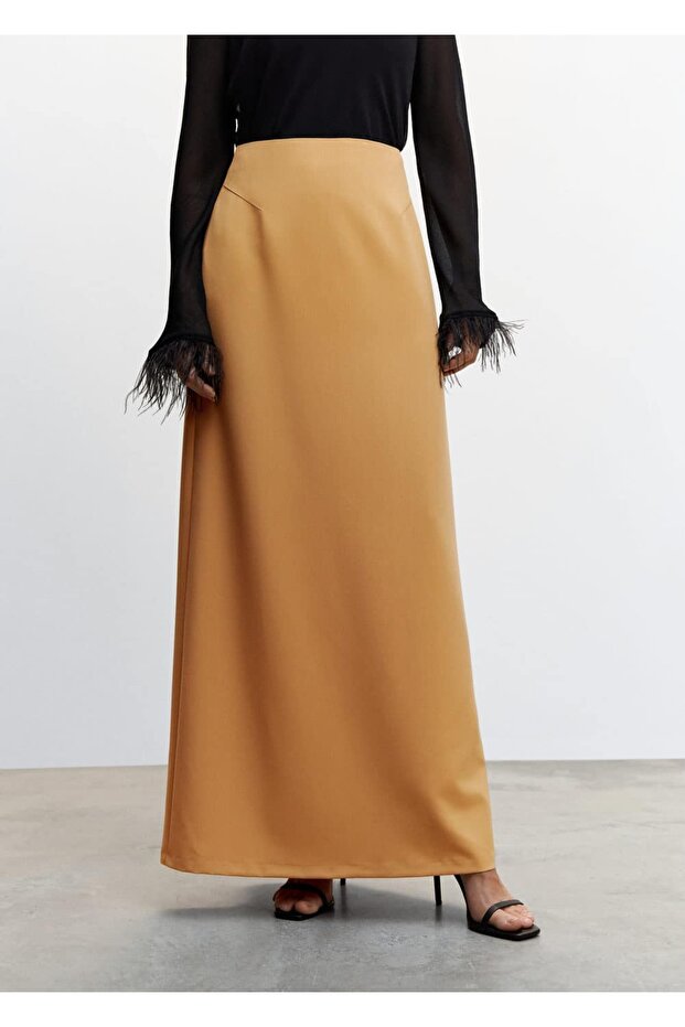 Dökümlü Uzun Etek - 1