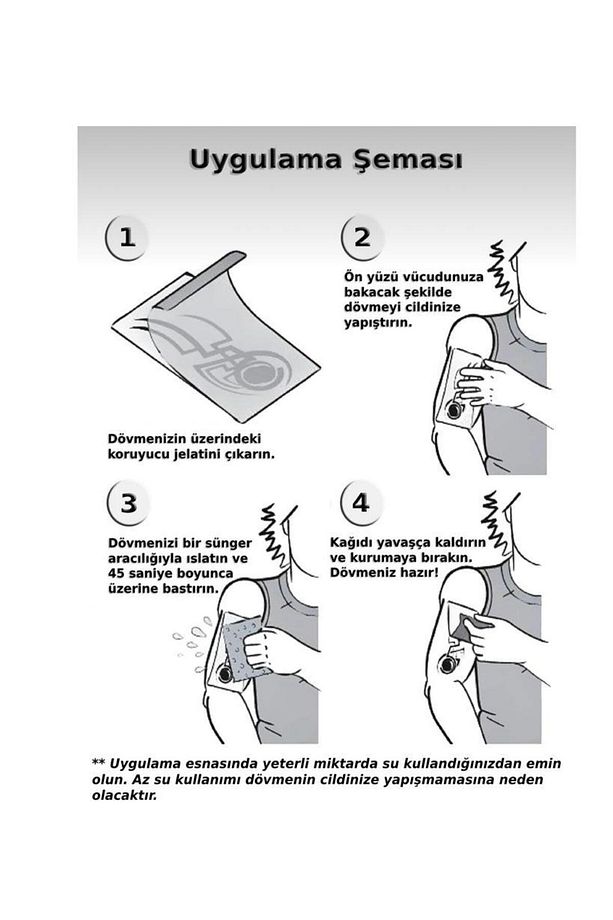 Pusula Ve Çapa Denizci Geçici Dövme Vücut Dövmesi Unisex - 4