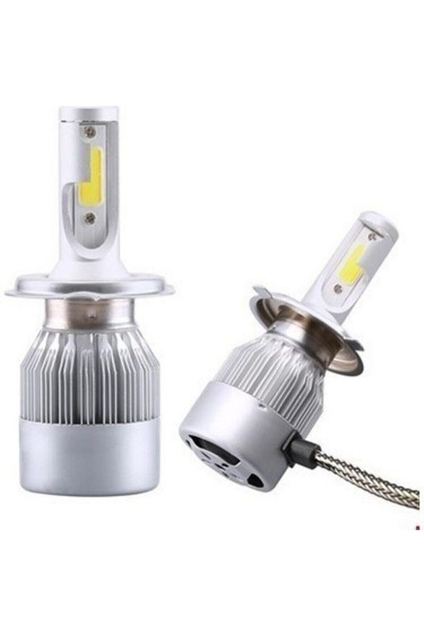 H4 Buz Mavi Led Xenon - Ekt -7200 Lumen - 12000k - Şimşek Etkili - 1