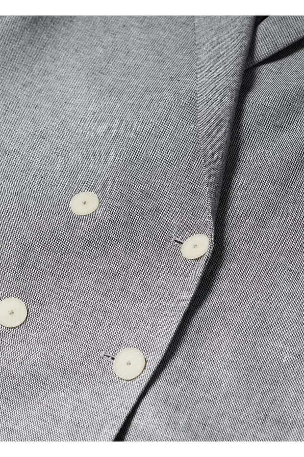 Kruvaze Keten Ceket - 7