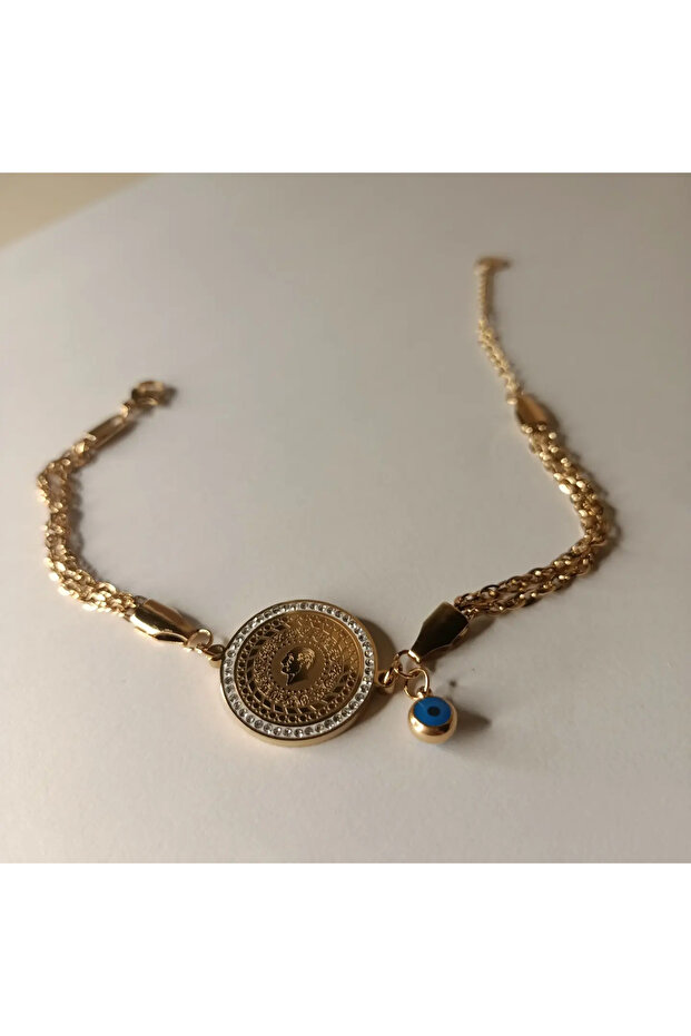 Çeyrekli Çelik Bileklik - 1