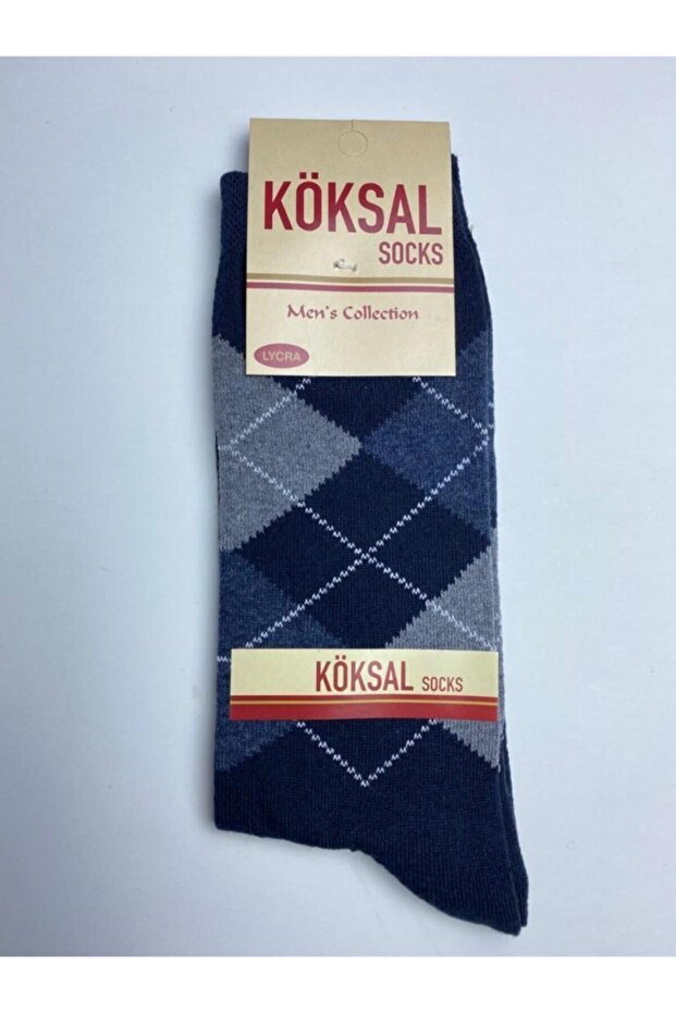 Diamond Patterned Socks 6 Pairs - 7