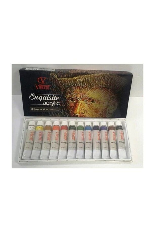 Vıncent Akrilik Boya Seti 12ml.x12'li - 1