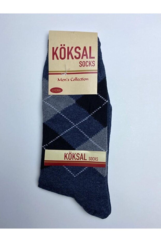 Diamond Patterned Socks 6 Pairs - 5