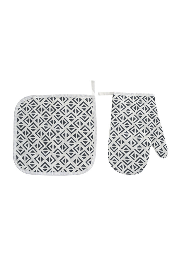 Cotton Collection Upholstery Holder+Gloves Lily Gray