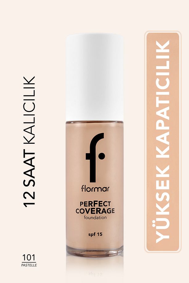 Perfect Coverage Yüksek Pigmentli & Yarı Parlak Bitişli SPF15 Fondöten - 1