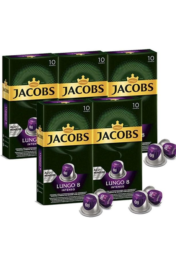 Karton Bardak 40 Adet Yanında Lungo 8 Classic Kapsül Kahve 10 Adet X 5 Paket - 1