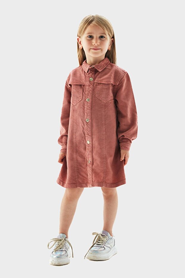 Bg Store Kız Çocuk Pembe Elbise 23pfwtj4906 - 1