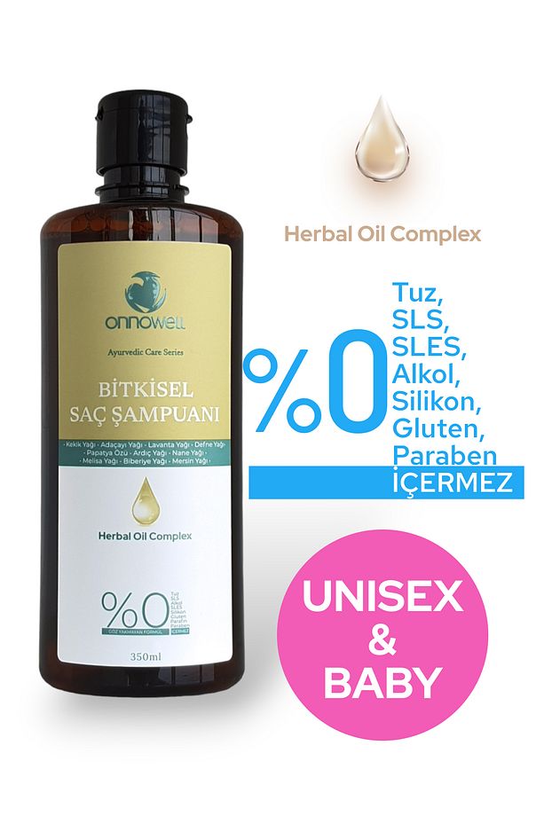 UNİSEX & BABY - Bitkisel Komplex & Güçlendirici Şampuan 350 ml, Unisex ve Bebek Şampuanı - 1