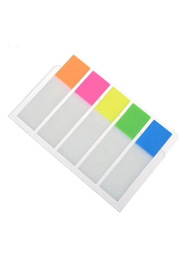 5 Renk Yapışkanlı Transparan Postit Film İndex 125 Yaprak - 6