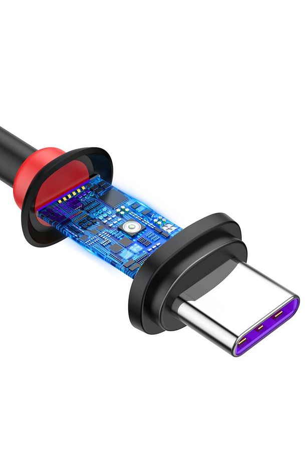 Purple Samsung Huawei Xiaomi Uyumlu Type-c 5a Şarj Data Kablosu - 2