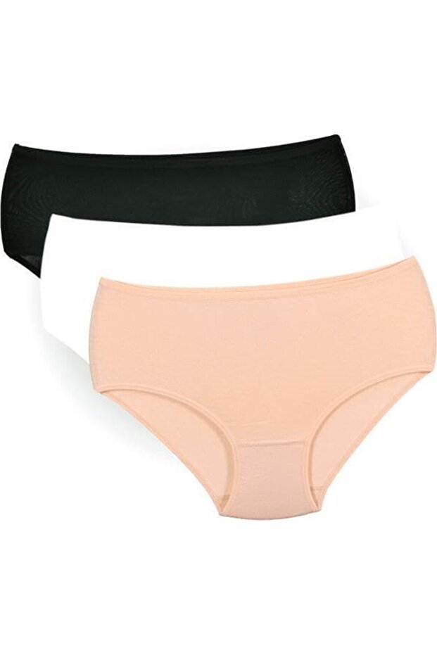 Women's Bamboo High Waist Thin Edge Bato Panties 6 Pieces