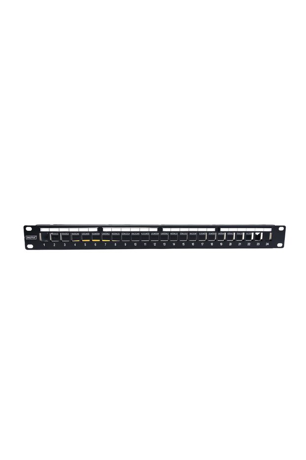 Digitus dn-91411-1 24port rack type panel 1u black