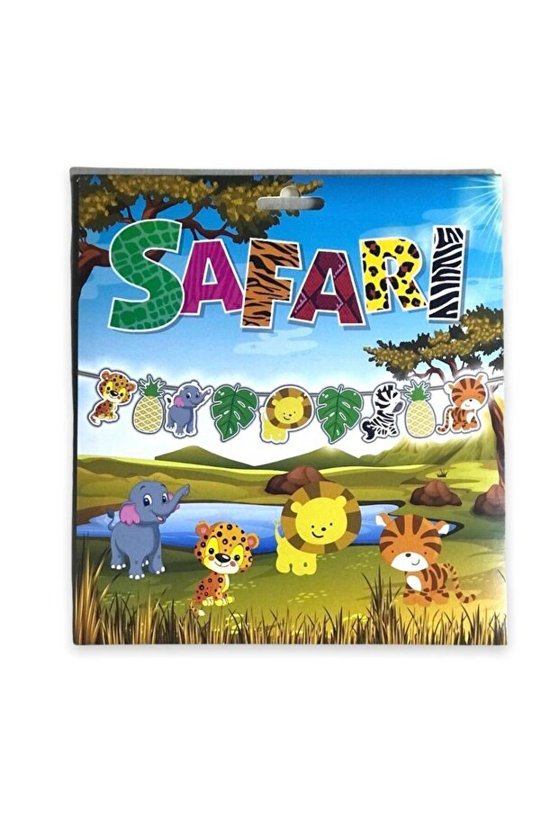 Mask Safari Animal Figures Cardboard 6 Pieces