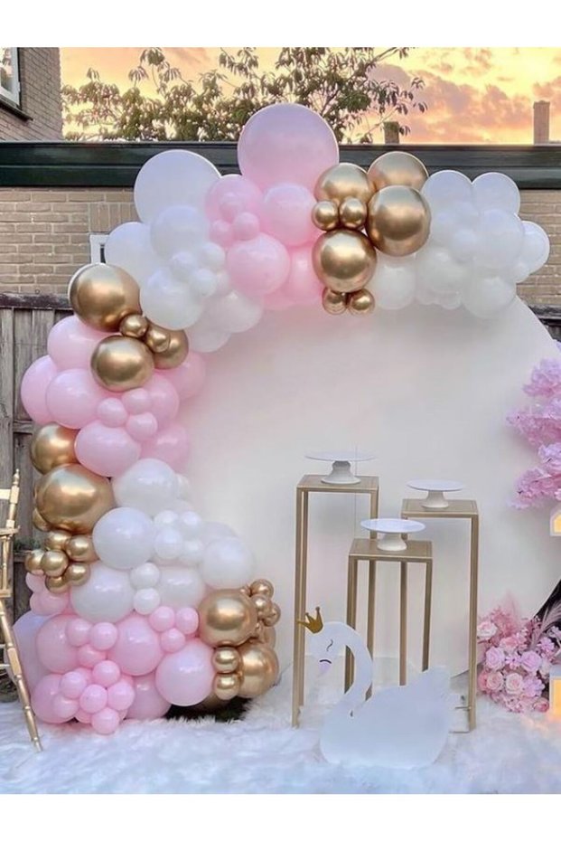 BABY GIRL BIRTHDAY PARTY BALLOON CHAIN SET SPECIAL DAY DECORATION