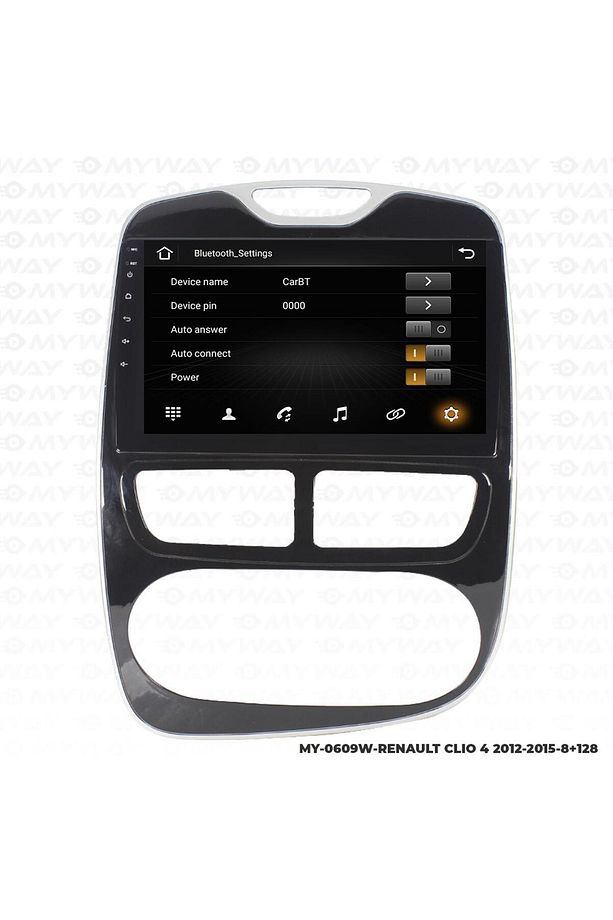 RENAULT CLİO 4 ANDROİD 12 MULTİMEDYA CARPLAY 4GB RAM+64GB HDD 2012-2015 NAVİGASYON EKRAN - 3