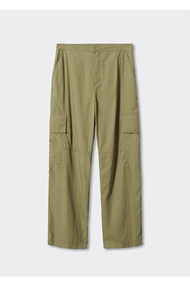 Cepli Kadın Kargo Pantolon - 3