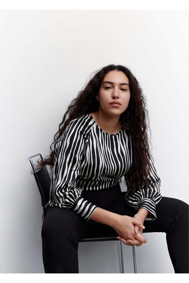 Hayvan Desenli Bluz - 6