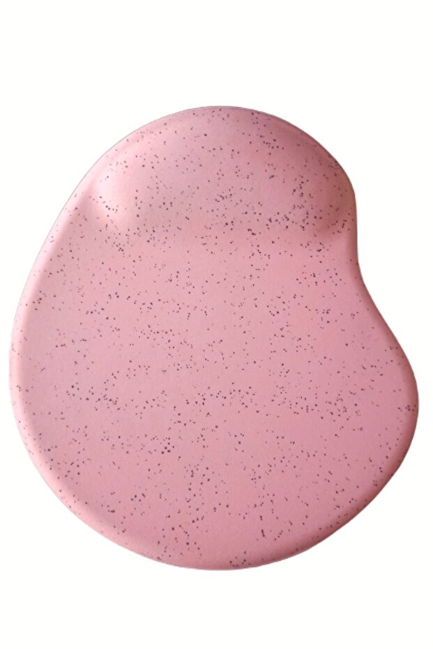 Oval Pink Sand Pattern Wrist Support Non-Slip Base Computer Notebook Mouse Pad - Bracelet Mouse Pad - 2