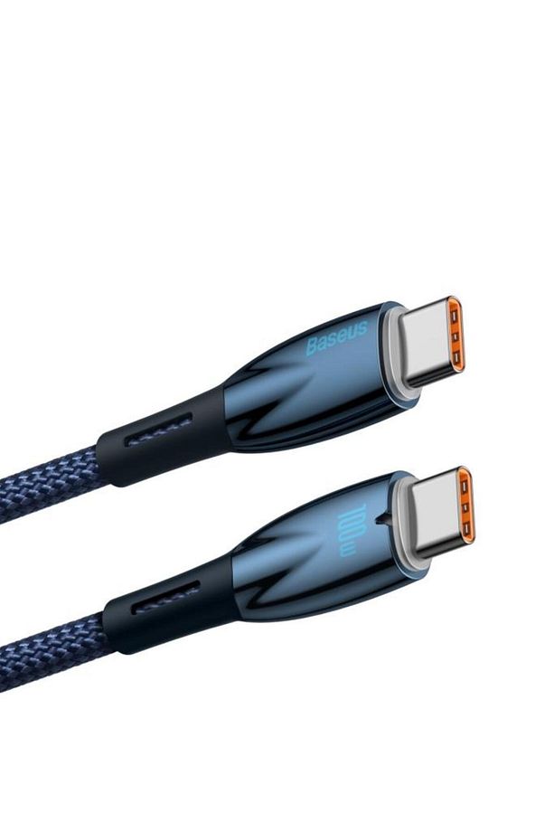 nslx SERIES 100W 100 CM PD TYPE-C TO TYPE-C ŞARJ KABLOSU MAVİ CADH000703 StorewNew 1037065 - 2
