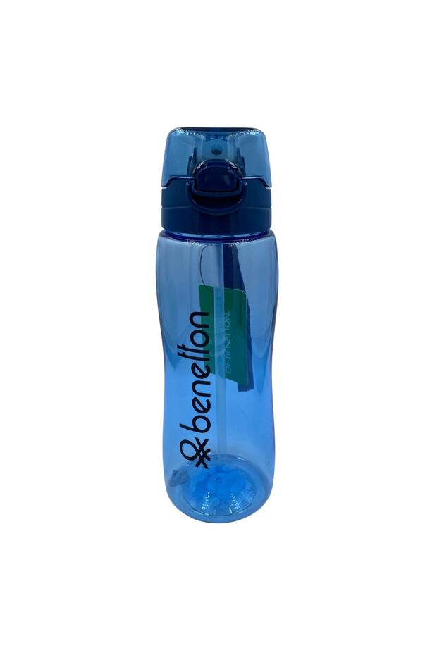 Benetton Water Bottle Blue, Lockable Lid, Water Leak Proof, No Odor, Healthy Water Bottle 750 ml - 0,75 L
