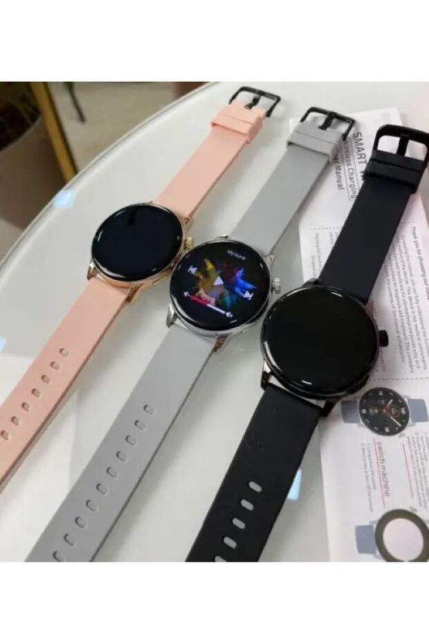 Watch G3 Pro Mini 42 Mm Android Ve Ios Tüm Akıllı Telefonlar Ile Uyumlu 2 Kordonlu Akıllı Saat - 4