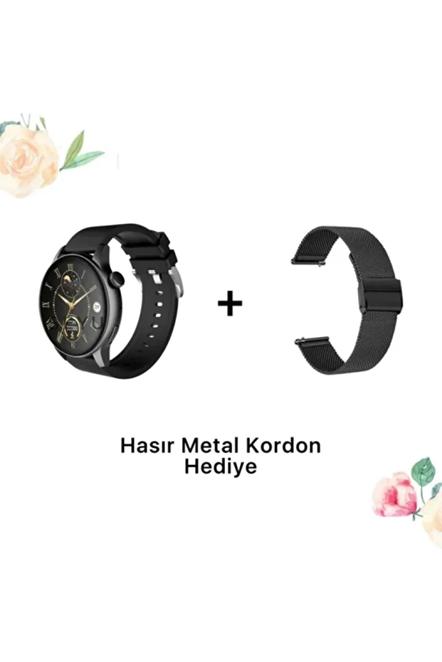 Watch G3 Pro Mini 42 Mm Android Ve Ios Tüm Akıllı Telefonlar Ile Uyumlu 2 Kordonlu Akıllı Saat - 2
