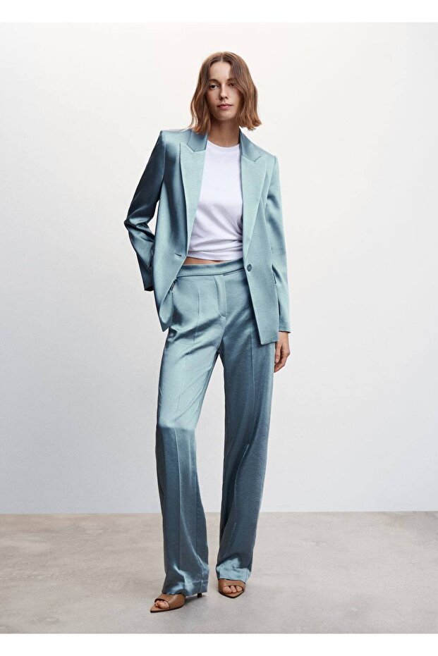 Saten Blazer Ceket - 2