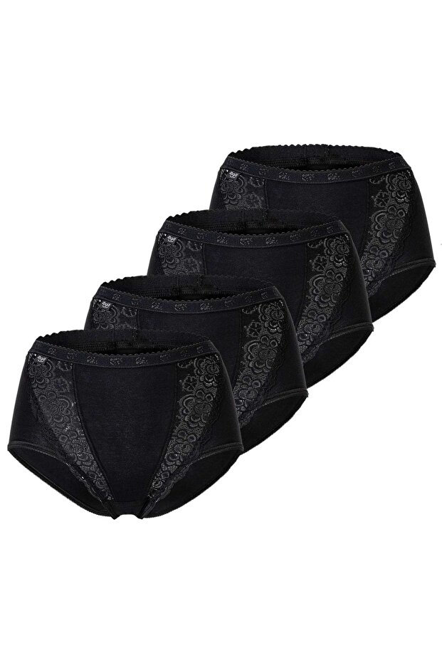 Damen Slip - Chic, Maxi, 4er Pack, einfarbig - 1