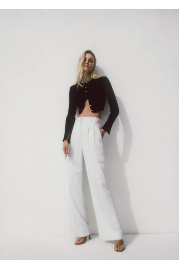 Wideleg kargo pantolon - 7