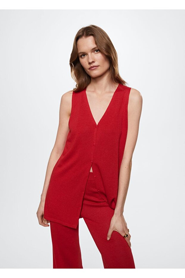 Oversize Ince Triko Hırka - 1