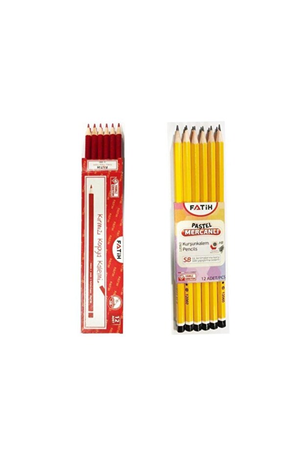 Pastel Coral Pencil and Red Copy Pen Office No : 39