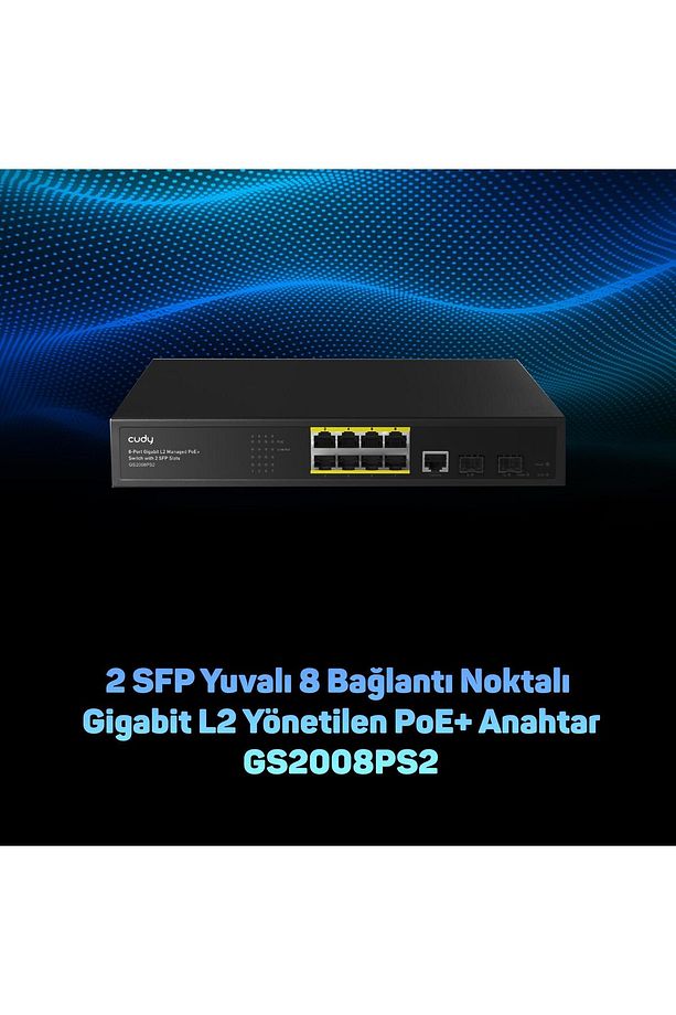 Gs2008ps2 2port Gigabit Sfp,1consol,2gigabit Combo,8 Port Poe L2 Yönetilebilir Gigabit Switch - 4