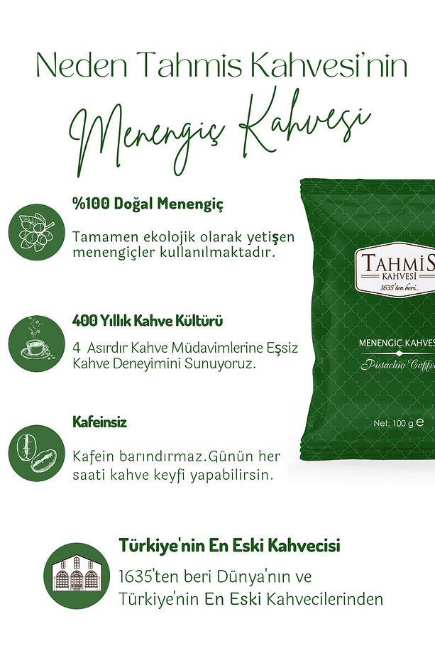 Yöresel Türk Kahvesi Seti 100 gr ( Damla-türk-menengiç) - 4