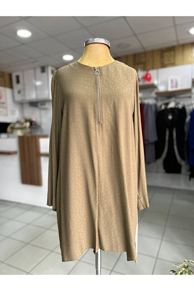 Şifon Detaylı Tunik - 1