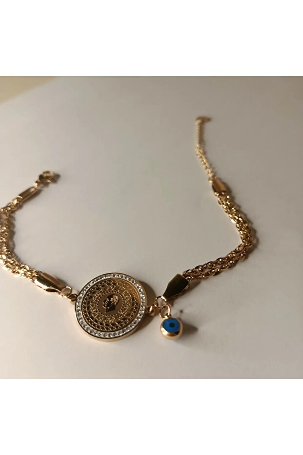 Çeyrekli Çelik Bileklik - 2