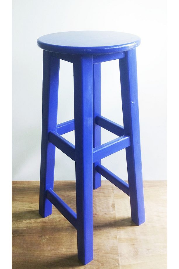 Ahşap Bar Taburesi-70 Cm Oturma Yüksekliği- Ceviz Renk - 2