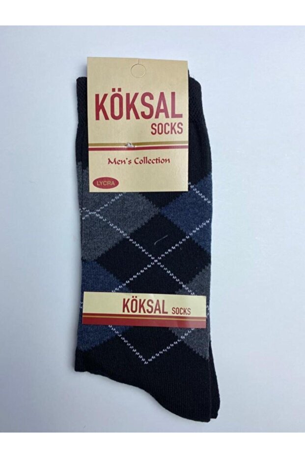 Diamond Patterned Socks 6 Pairs - 2