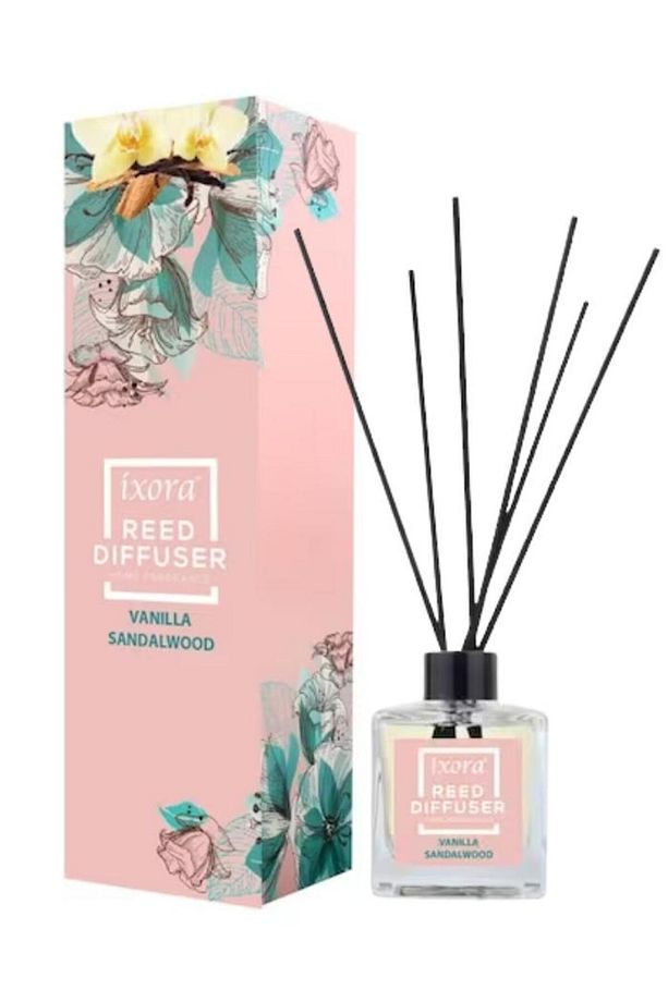 Bambu Çubuklu Oda Kokusu Vanilyalı Sandal Ahşap Reed Diffuser 120 ml - 1