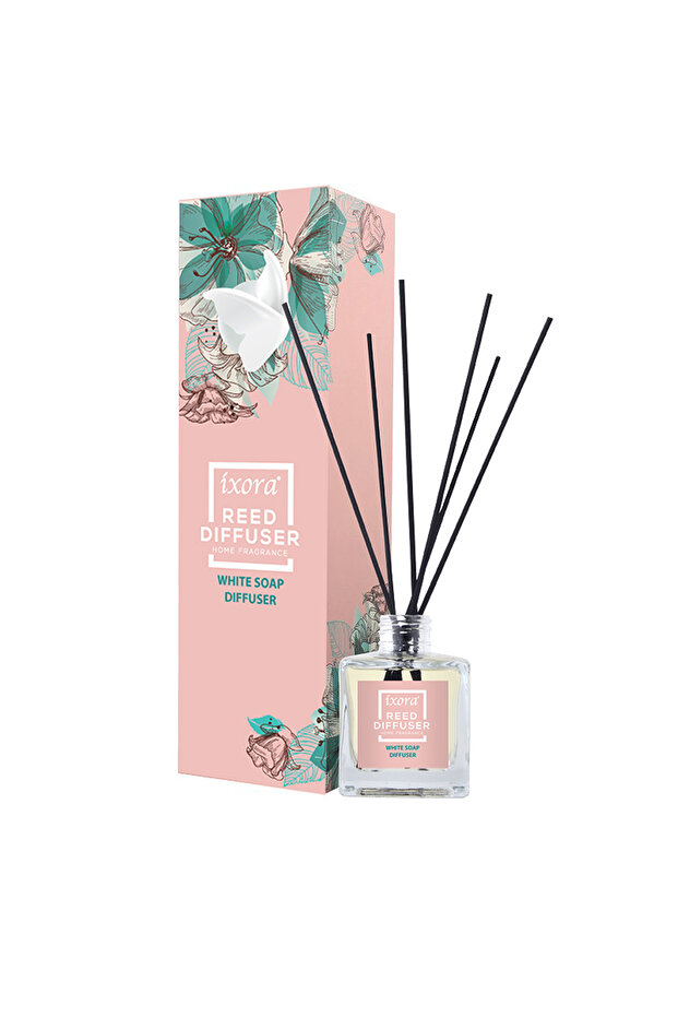 Bambu Çubuklu Oda Kokusu Beyaz Sabun Diffuser 120 ml - 1