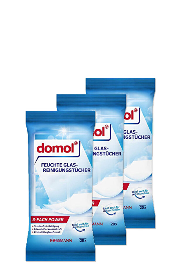 Wet Cleaning Cloth 20pcs for Glass and Bright Surfaces (3 Pieces)