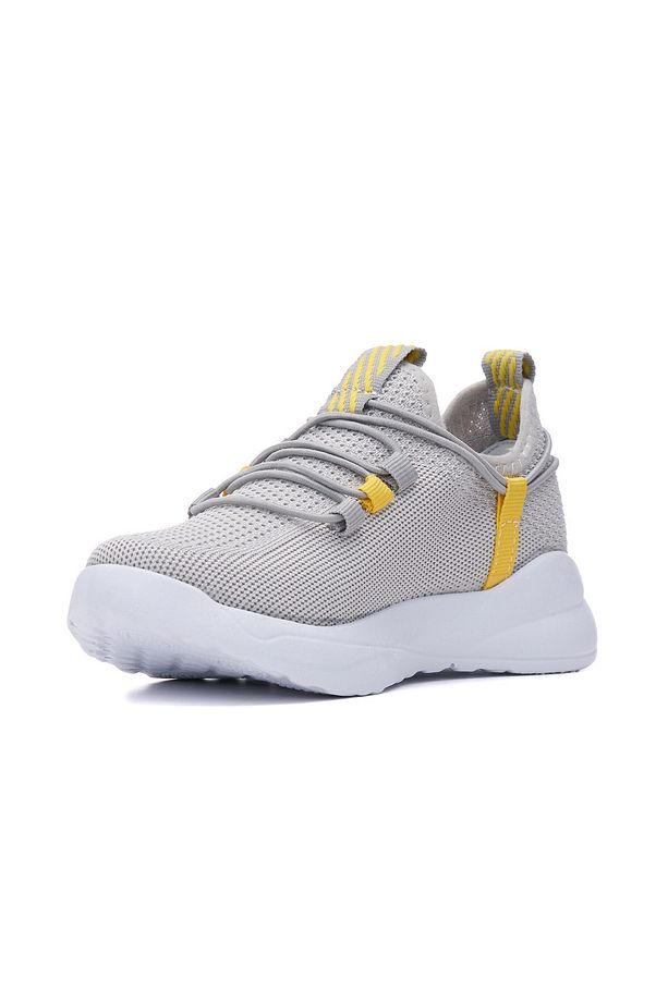 Günlük Çocuk Spor Ayakkabı Esnek Triko Lastik Bağcıklı Rahat Hafif Yüksek Taban Sneaker 4017 - 2
