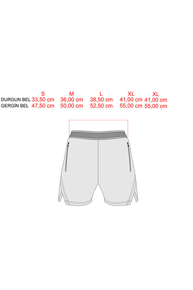 Unisex Fitness ve Gym Şortu, Taytlı Şort, Halı Saha şortu - 5