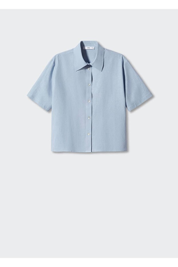 Keten Pijama Gömlek - 3