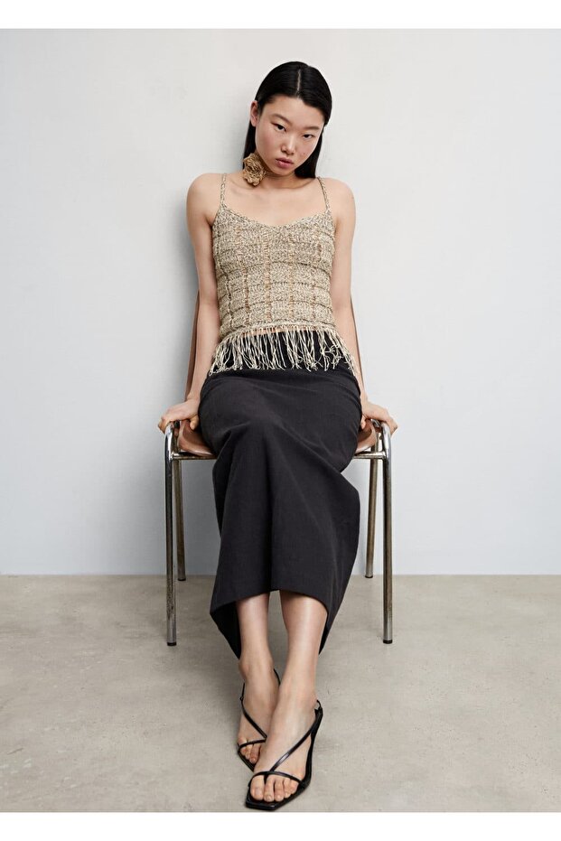 Saçak Detaylı Örgü Üst - 5