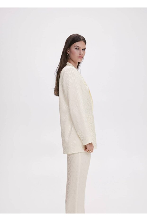 Jakar Kumaş Blazer Ceket - 6