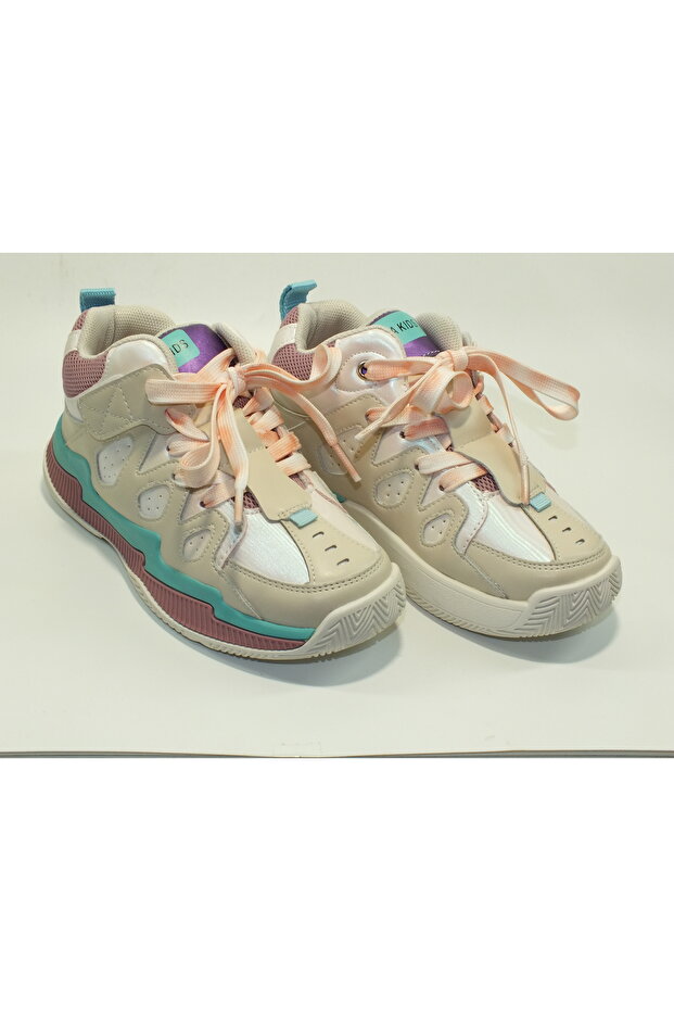 Dalgalı taban renkli sneaker - 1