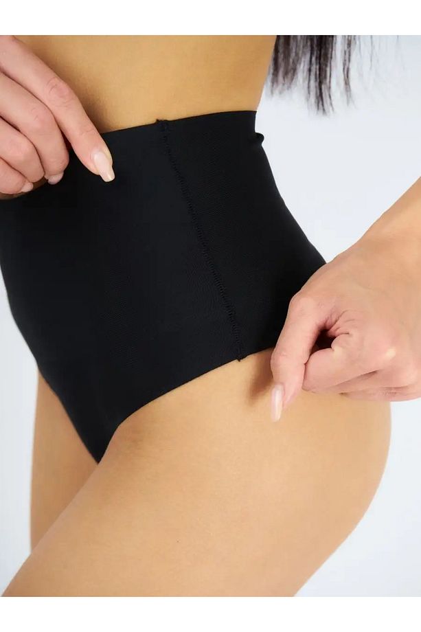 Arpina Model Yüksek Bel İz Yapmayan Slip String Model Sıkılaştırıcı Külot Siyah Renk - 3