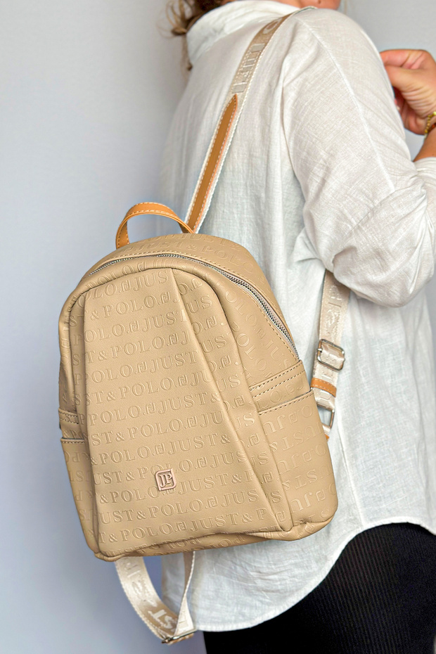 Large Size 9 Compartment Sand Women's Backpack Suitable for Daily Use 4040