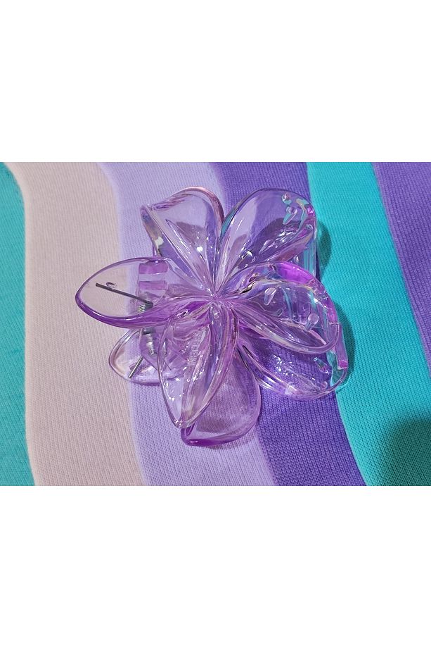 MY LİLY ÇOK SEVİLEN ŞEFFAF MODEL LOTUS ÇİÇEĞİ MANDAL TOKA - 3